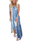 ANRABESS Women Casual Loose Sundress Sleeveless Split Maxi Long Beach Shirt Dress Travel Vacation 2024 Summer Outfits