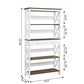 Convenience Concepts Oxford 5 Tier Bookcase with Drawer, Sea Foam