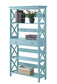 Convenience Concepts Oxford 5 Tier Bookcase with Drawer, Sea Foam