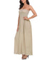 HDE Women's Strapless Maxi Dress Plus Size Tube Top Long Skirt Sundress Cover Up