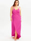 Plus Size Spaghetti Strap Cover Up Beach Backless Wrap Long Dress