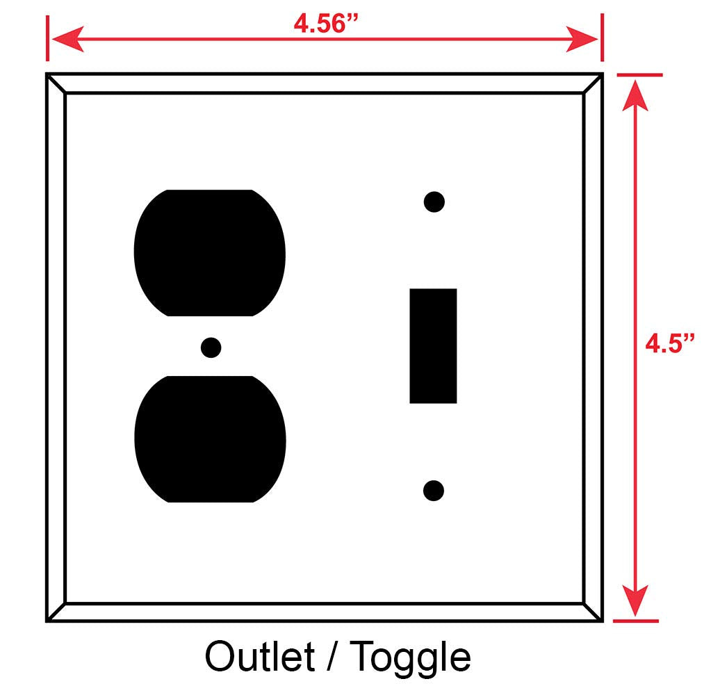 Art Plates - Duplex Outlet Cover Metal Decorative Metal Wall Plate - 1 Gang Outlet Plug Cover - Seashells on the Beach - (Made in USA)