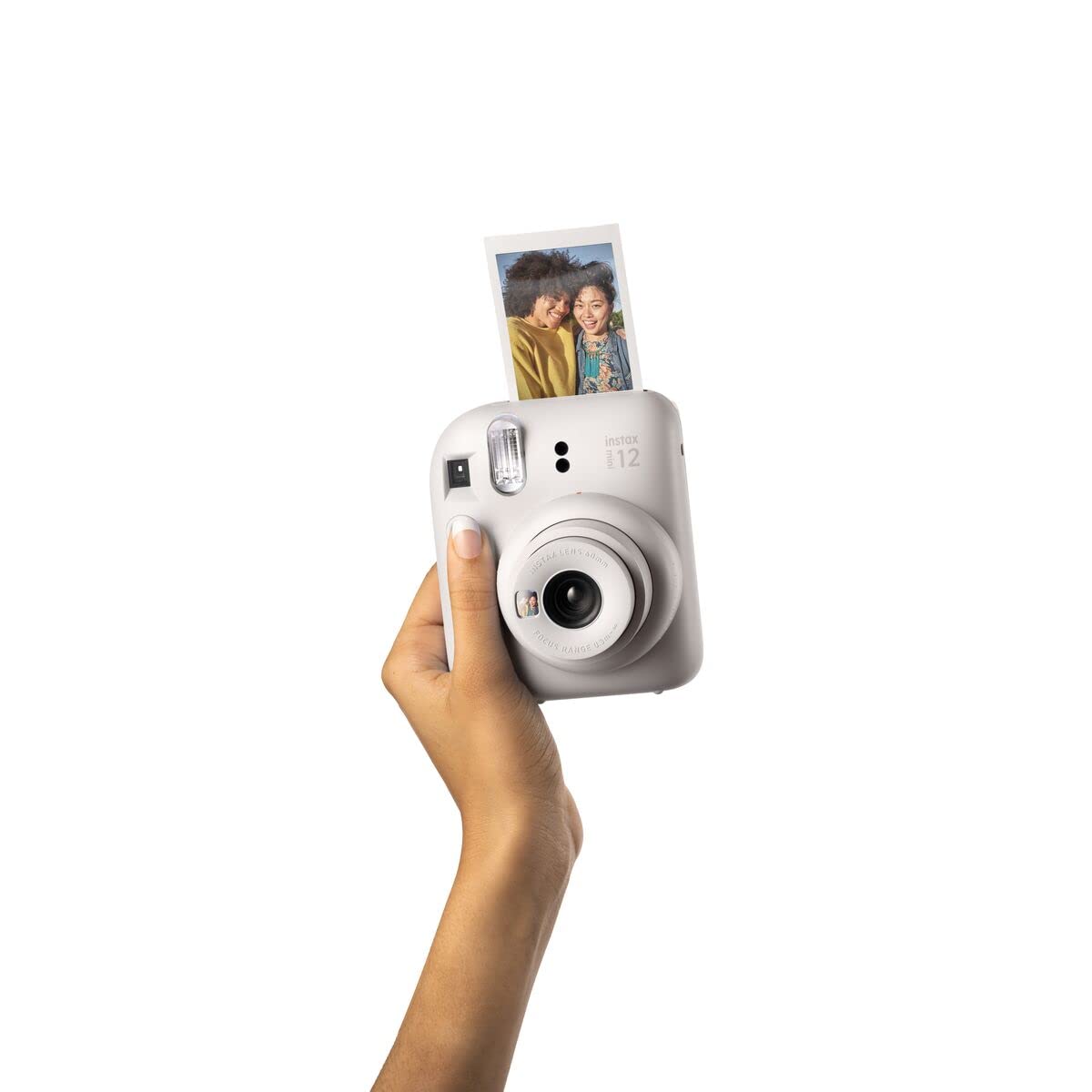 Fujifilm Instax Mini 12 Instant Film Camera, Clay White