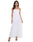 HDE Women's Strapless Maxi Dress Plus Size Tube Top Long Skirt Sundress Cover Up