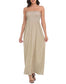 HDE Women's Strapless Maxi Dress Plus Size Tube Top Long Skirt Sundress Cover Up