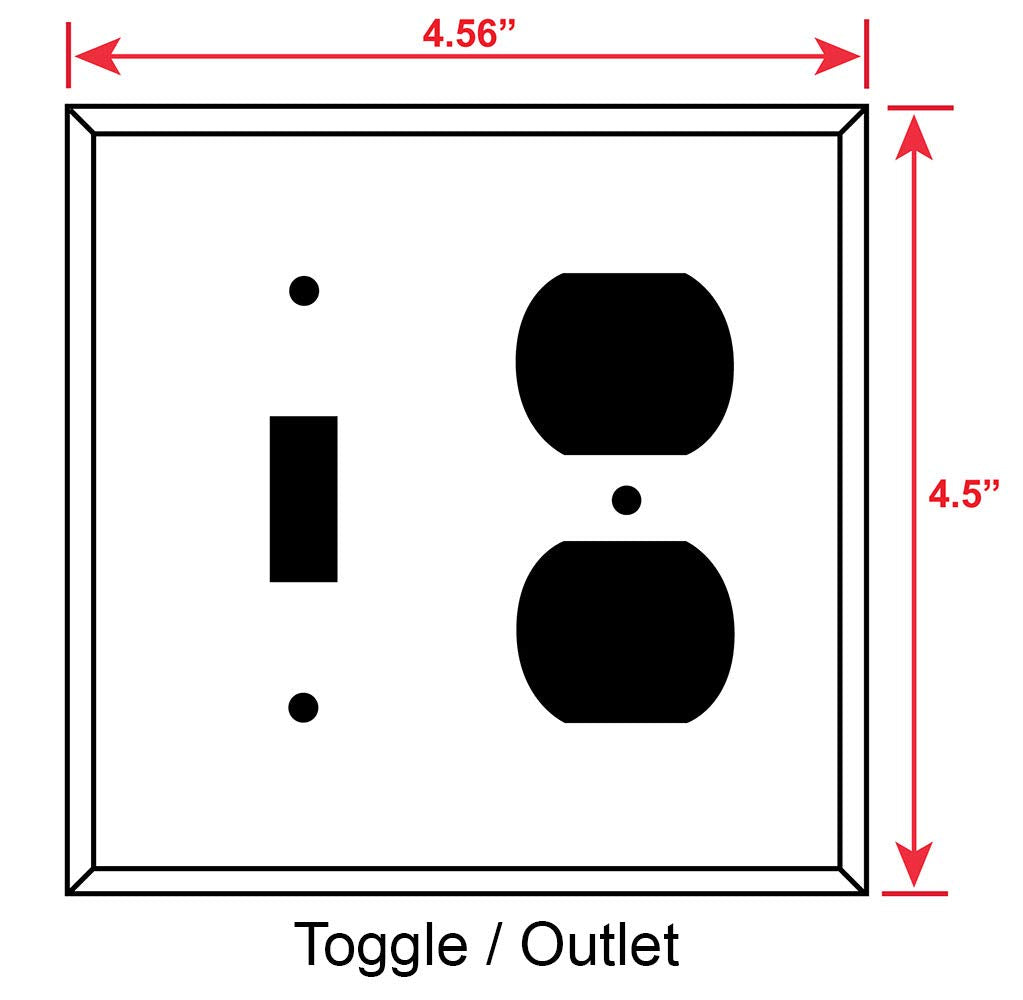 Art Plates - Duplex Outlet Cover Metal Decorative Metal Wall Plate - 1 Gang Outlet Plug Cover - Seashells on the Beach - (Made in USA)