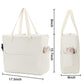 LEDAOU Large Beach Tote Bag Women Waterproof Sandproof Zipper Beach Tote Bag for Pool Gym Grocery Travel with Wet Pocket