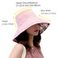 Women Wide Brim Sun Hats Metal Wired Edge Summer UV Protection Beach Fishing Hat for Hiking Garden Travel Chin Strap