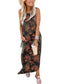 ANRABESS Women Casual Loose Sundress Sleeveless Split Maxi Long Beach Shirt Dress Travel Vacation 2024 Summer Outfits