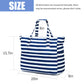 LEDAOU Large Beach Tote Bag Women Waterproof Sandproof Zipper Beach Tote Bag for Pool Gym Grocery Travel with Wet Pocket