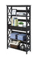 Convenience Concepts Oxford 5 Tier Bookcase with Drawer, Sea Foam