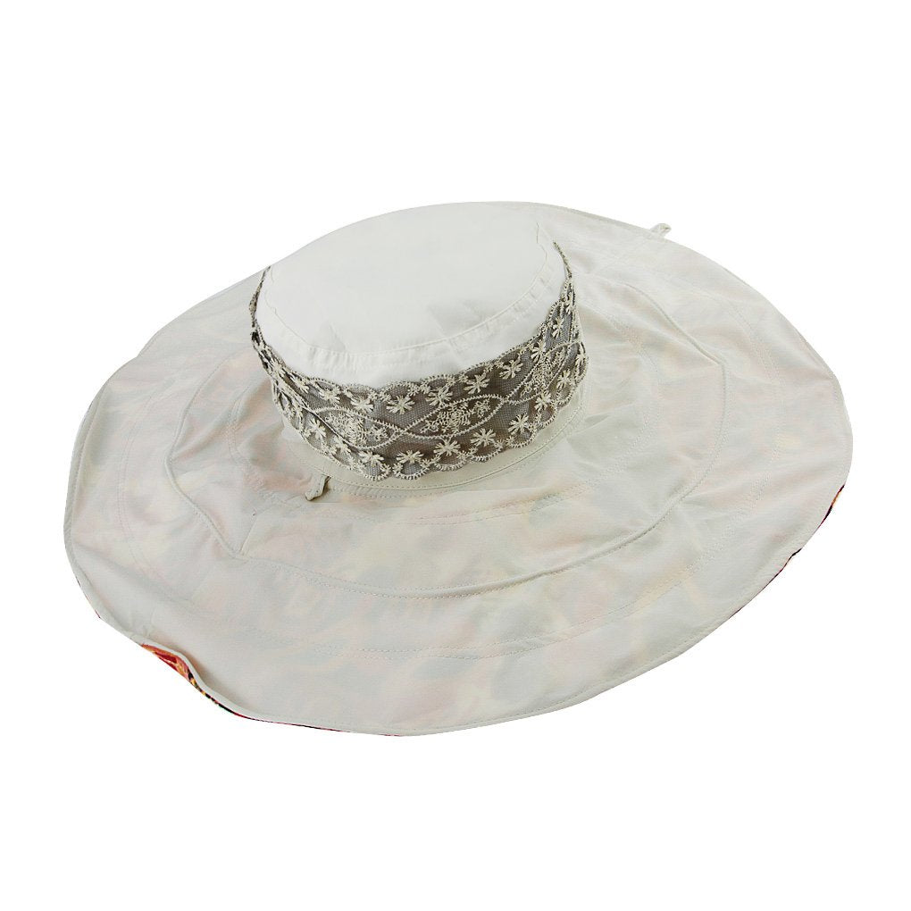 Women's Foldable Floppy Reversible Travel Beach Sun Visor Hat Wide Brim UPF 50+