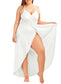 Plus Size Spaghetti Strap Cover Up Beach Backless Wrap Long Dress