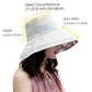 Women Wide Brim Sun Hats Metal Wired Edge Summer UV Protection Beach Fishing Hat for Hiking Garden Travel Chin Strap