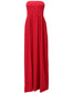 HDE Women's Strapless Maxi Dress Plus Size Tube Top Long Skirt Sundress Cover Up