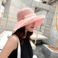 Women Wide Brim Sun Hats Metal Wired Edge Summer UV Protection Beach Fishing Hat for Hiking Garden Travel Chin Strap