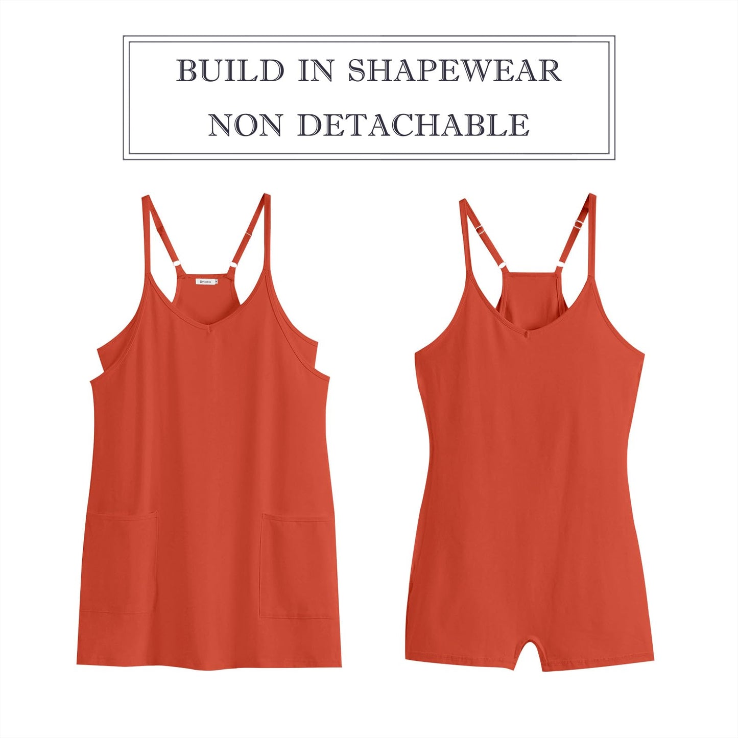 Prinbara Women 2024 Summer Mini Romper Dress Tennis Athletic Shorts Sundress Built in Shapewear Casual Workout Trendy Outfits