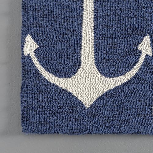 nuLOOM Hand Hooked Despina Indoor/ Outdoor Accent Rug, 2x3, Navy