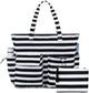 LEDAOU Large Beach Tote Bag Women Waterproof Sandproof Zipper Beach Tote Bag for Pool Gym Grocery Travel with Wet Pocket