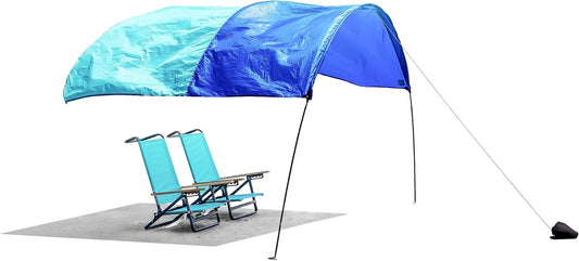 Shibumi Shade Mini®, World's Best Beach Shade, The Original Wind-Powered® Beach Canopy, Provides 75 Sq. Ft. of Shade, Compact & Easy to Carry, Sets up in 2 Minutes, Designed & Sewn in America