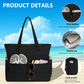 LEDAOU Large Beach Tote Bag Women Waterproof Sandproof Zipper Beach Tote Bag for Pool Gym Grocery Travel with Wet Pocket