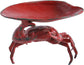 Distressed Red Decorative Cast Iron Crab Shaped Dish