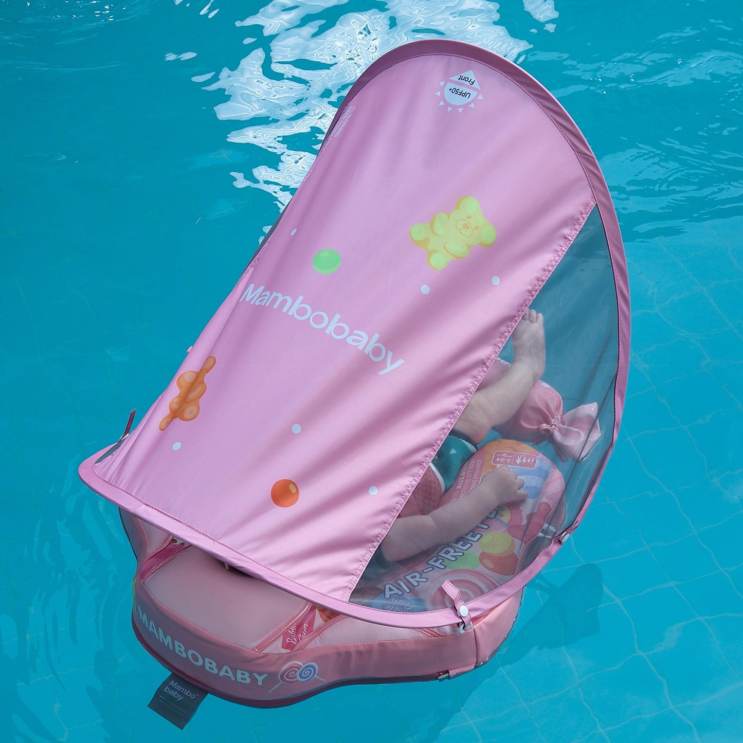 Mambobaby Add Tail Newest Baby Float with Sun Canopy – Special Edition Pink