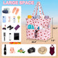 LEDAOU Large Beach Tote Bag Women Waterproof Sandproof Zipper Beach Tote Bag for Pool Gym Grocery Travel with Wet Pocket