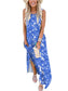 ANRABESS Women Casual Loose Sundress Sleeveless Split Maxi Long Beach Shirt Dress Travel Vacation 2024 Summer Outfits