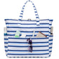 LEDAOU Large Beach Tote Bag Women Waterproof Sandproof Zipper Beach Tote Bag for Pool Gym Grocery Travel with Wet Pocket