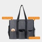 TOPDesign Utility Water Resistant Tote Bag with 13 Exterior & Interior Pockets, Top Zipper Closure & Thick Bottom Support