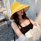 Women Wide Brim Sun Hats Metal Wired Edge Summer UV Protection Beach Fishing Hat for Hiking Garden Travel Chin Strap