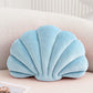 Seashell Decorative Pillow Shell Shaped Throw Pillow 3D Insert Beach Pillow Soft Velvet Pillow Sea Ocean Decoration Couch Bed Pillow Cushions(White,14 X 11 inch)