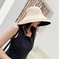 Women Wide Brim Sun Hats Metal Wired Edge Summer UV Protection Beach Fishing Hat for Hiking Garden Travel Chin Strap