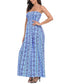 HDE Women's Strapless Maxi Dress Plus Size Tube Top Long Skirt Sundress Cover Up