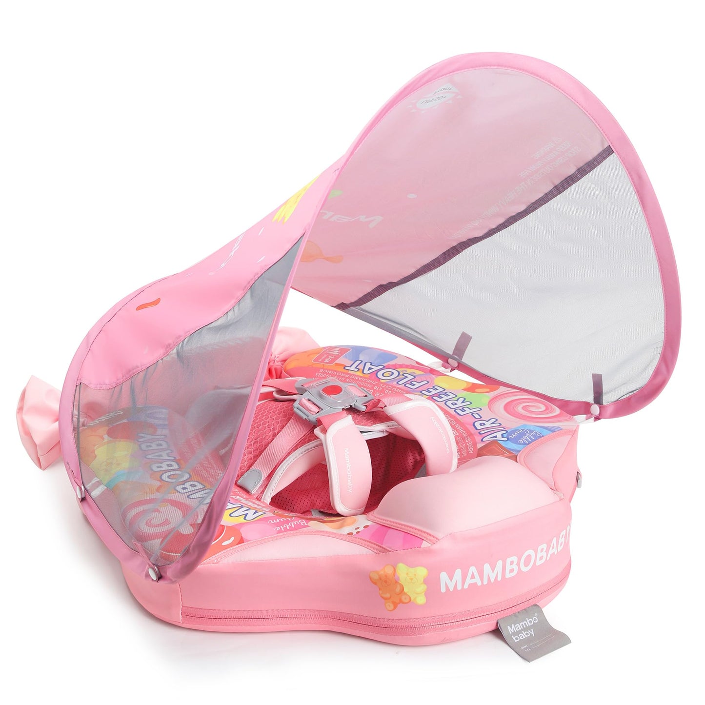 Mambobaby Add Tail Newest Baby Float with Sun Canopy – Special Edition Pink