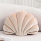 Seashell Decorative Pillow Shell Shaped Throw Pillow 3D Insert Beach Pillow Soft Velvet Pillow Sea Ocean Decoration Couch Bed Pillow Cushions(White,14 X 11 inch)