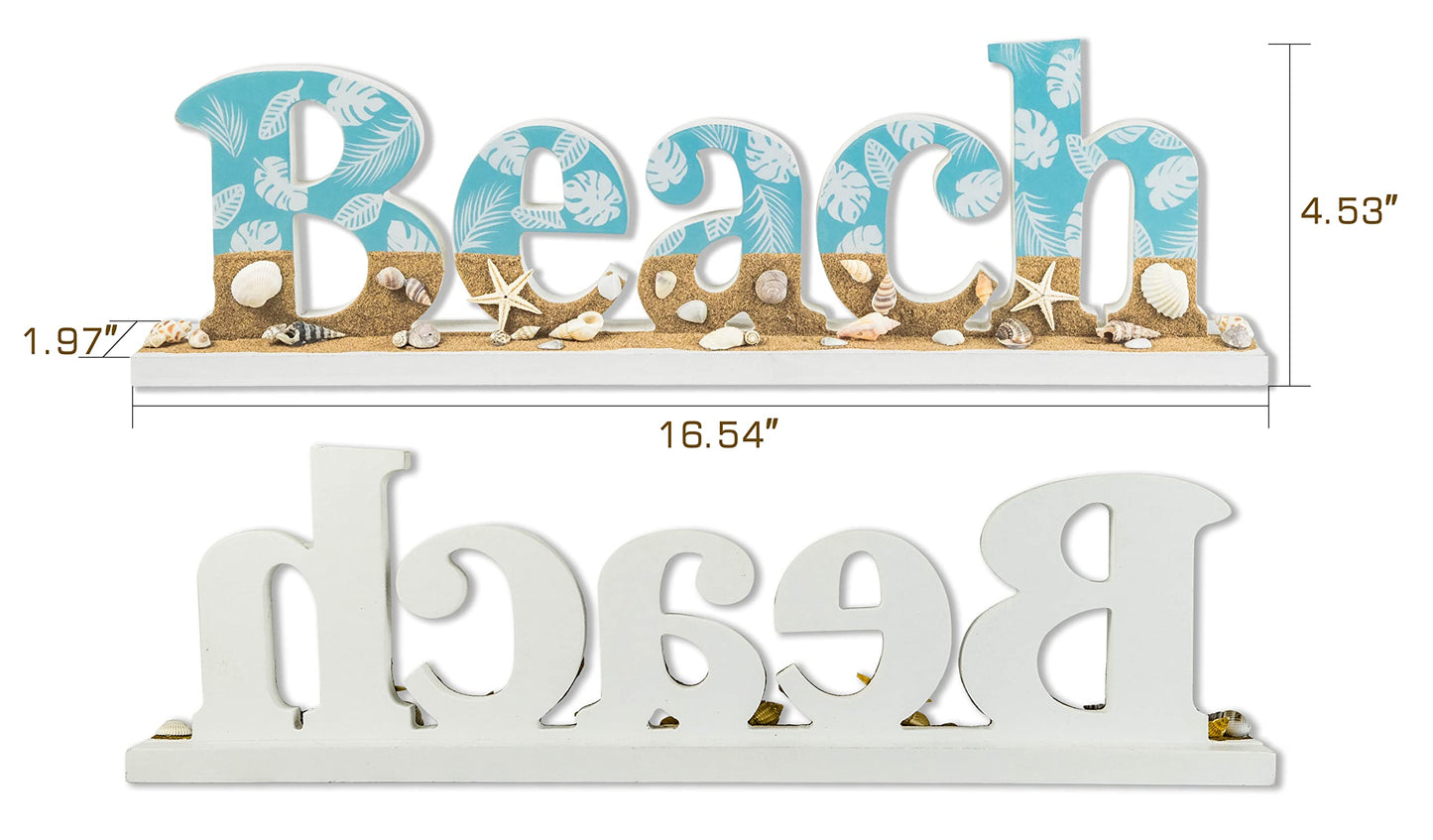 SAILINGSTORY Beach Sign Coastal Decor Beach Decoration for Home Nautical Decor