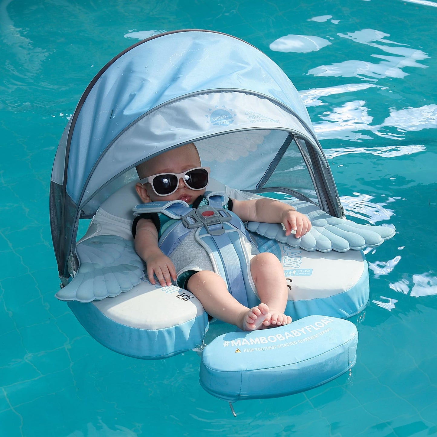 Mambobaby Add Tail Newest Baby Float with Sun Canopy – Special Edition Pink