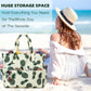 LEDAOU Large Beach Tote Bag Women Waterproof Sandproof Zipper Beach Tote Bag for Pool Gym Grocery Travel with Wet Pocket