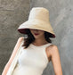 Women Wide Brim Sun Hats Metal Wired Edge Summer UV Protection Beach Fishing Hat for Hiking Garden Travel Chin Strap