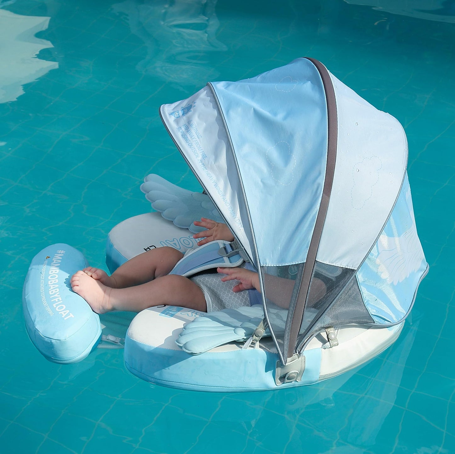 Mambobaby Add Tail Newest Baby Float with Sun Canopy – Special Edition Pink