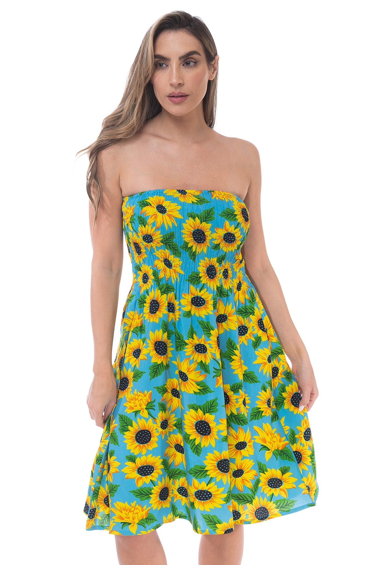 Riviera Sun Strapless Tube Short Dress Summer Dresses