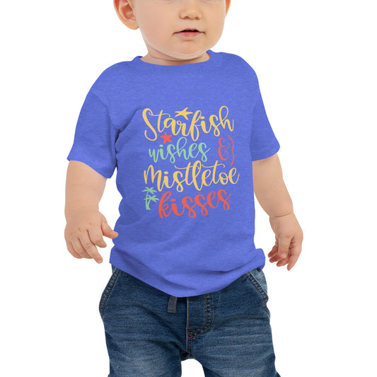 STARFISH WISHES & MISTLETOE KISSES BABY TEE