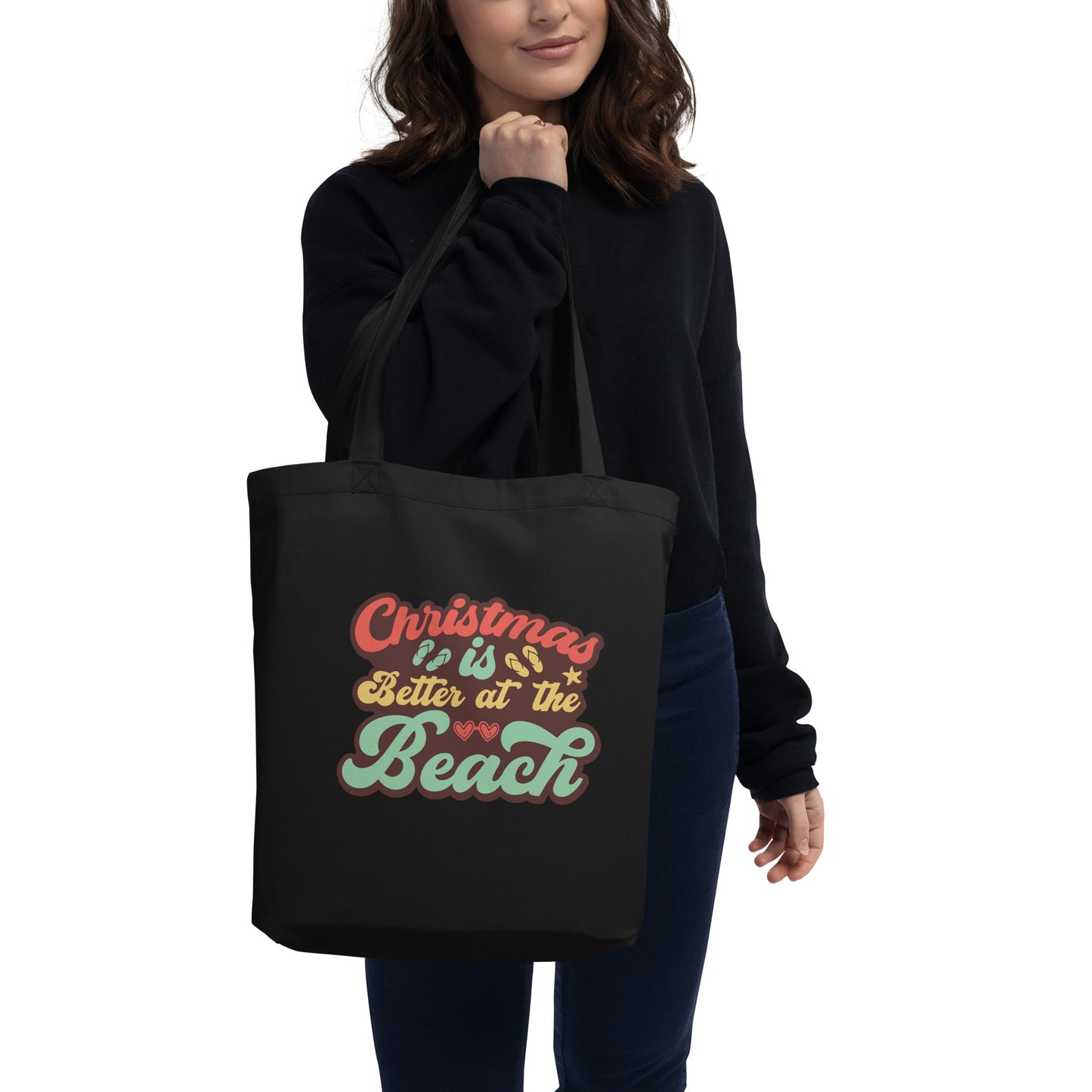 CHRISTMAS IS BETTER AT THE BEACH TOTE BAG