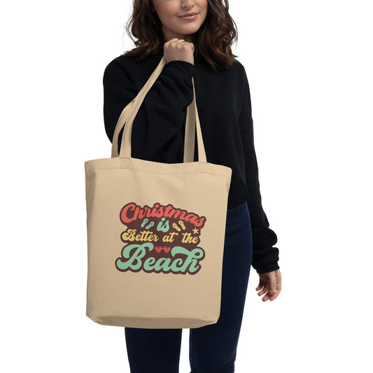 CHRISTMAS IS BETTER AT THE BEACH TOTE BAG