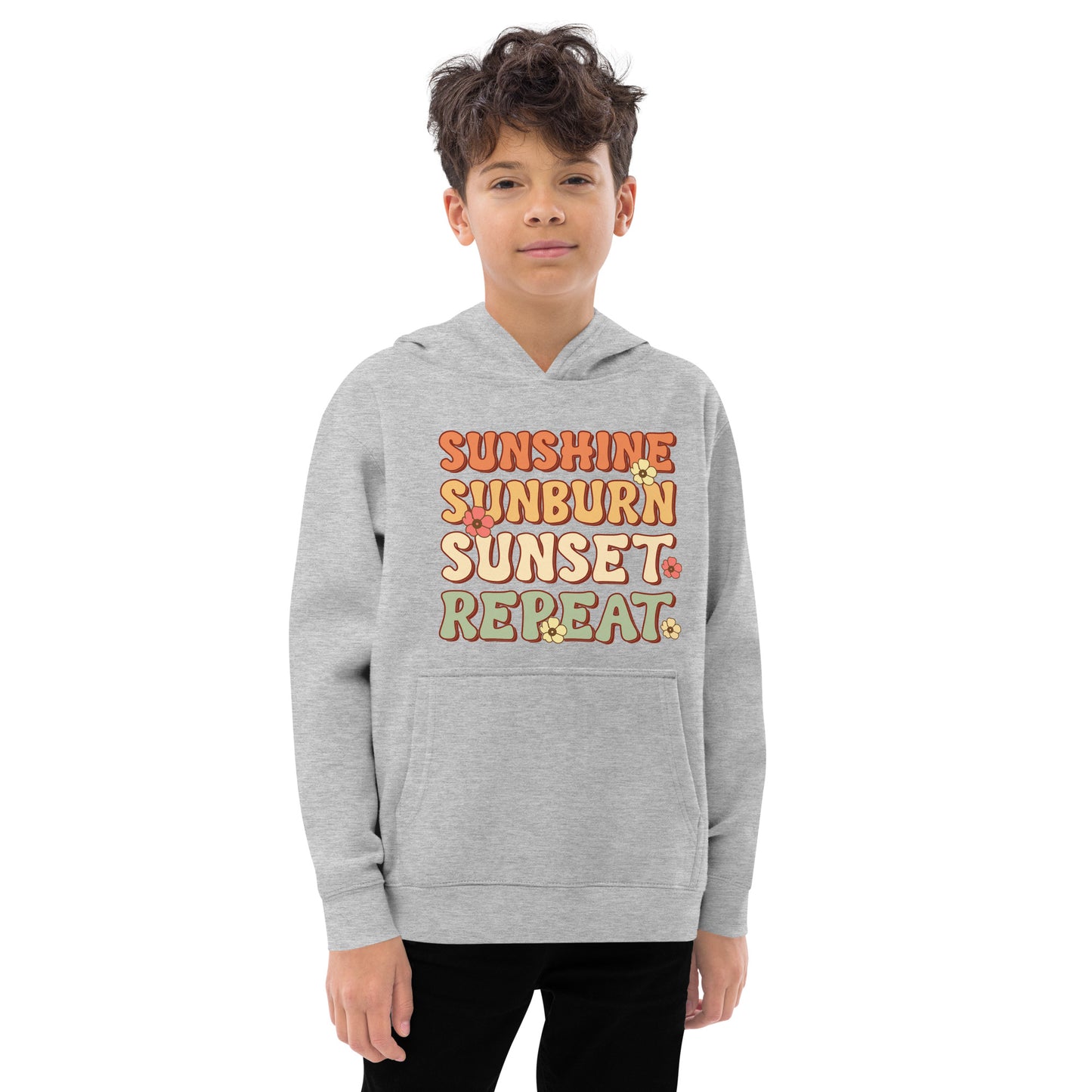 SUNSHINE SUNBURN SUNSET REPEAT HOODIE