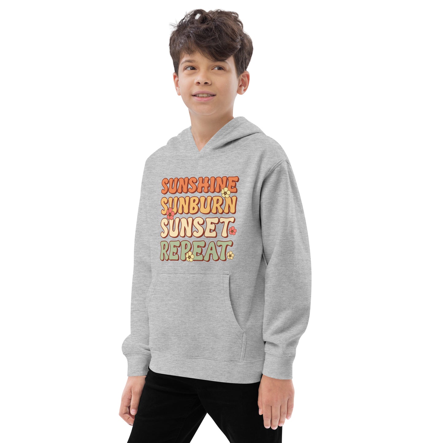 SUNSHINE SUNBURN SUNSET REPEAT HOODIE