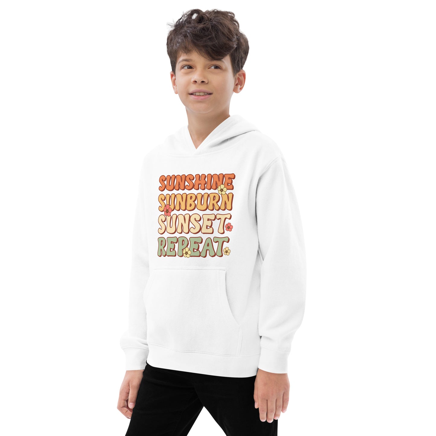 SUNSHINE SUNBURN SUNSET REPEAT HOODIE