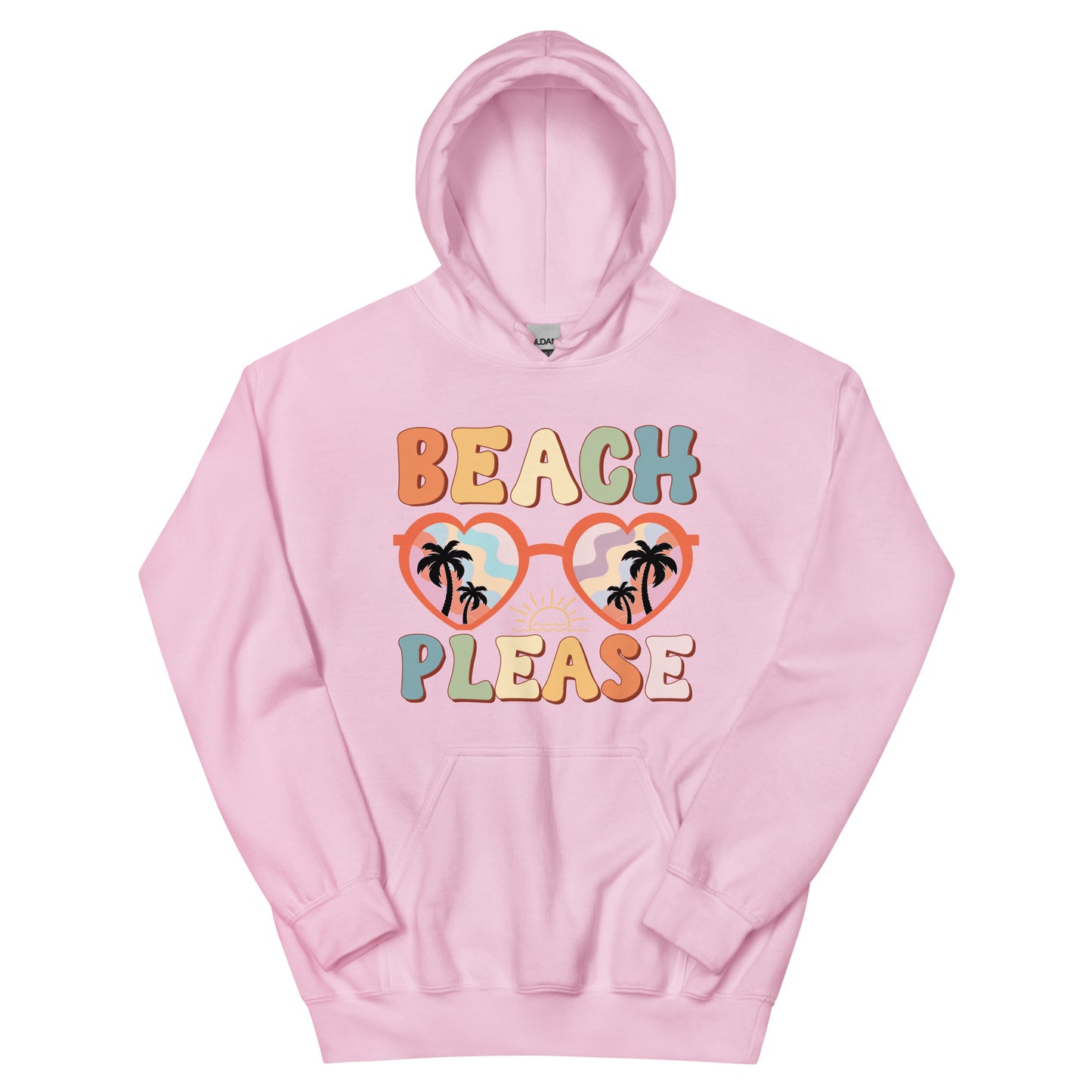 BEACH PLEASE UNISEX HOODIE